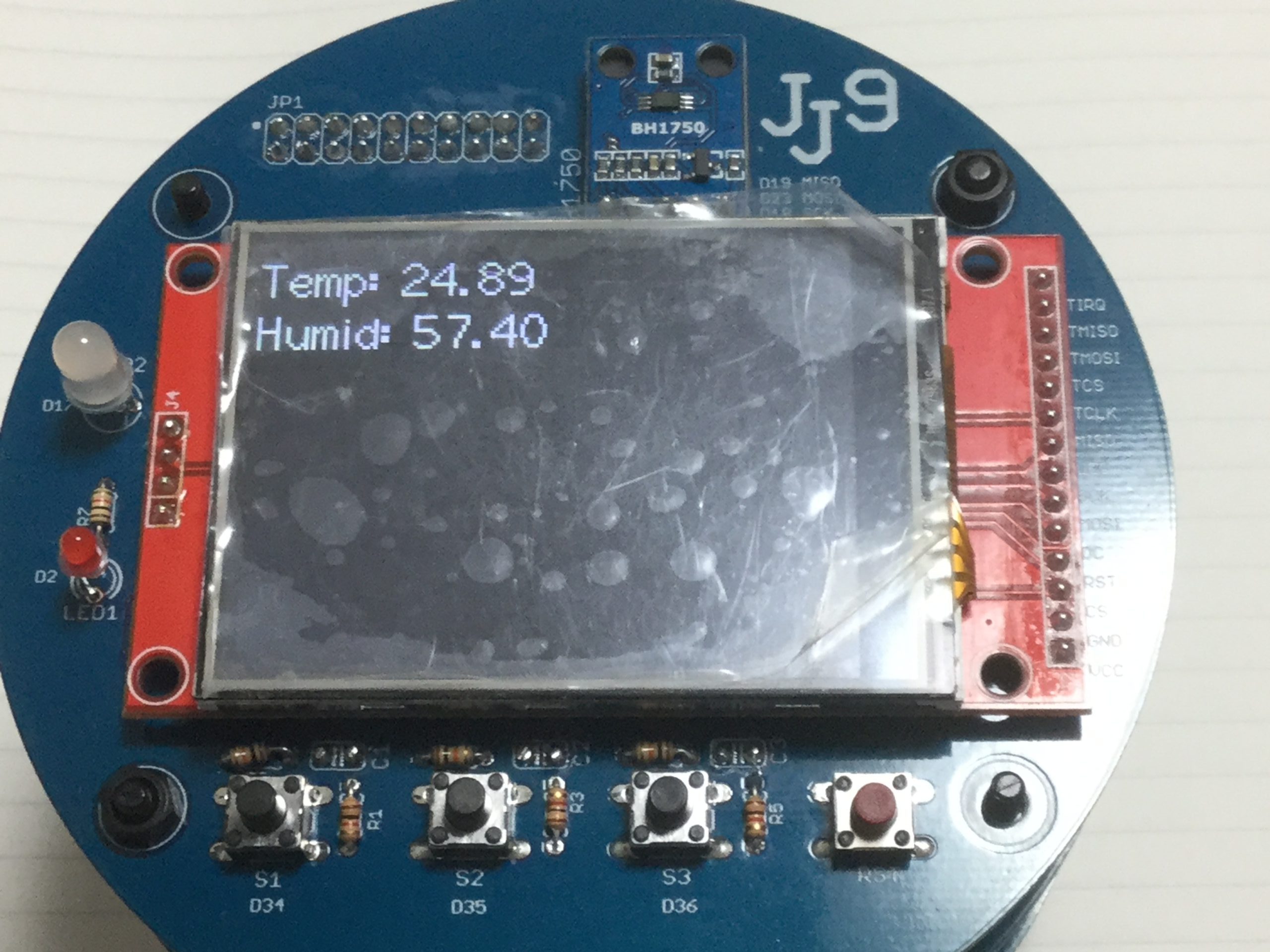 ESP32: タッチパネル付き液晶ディスプレイLCD(ILI9341)，SDカードを